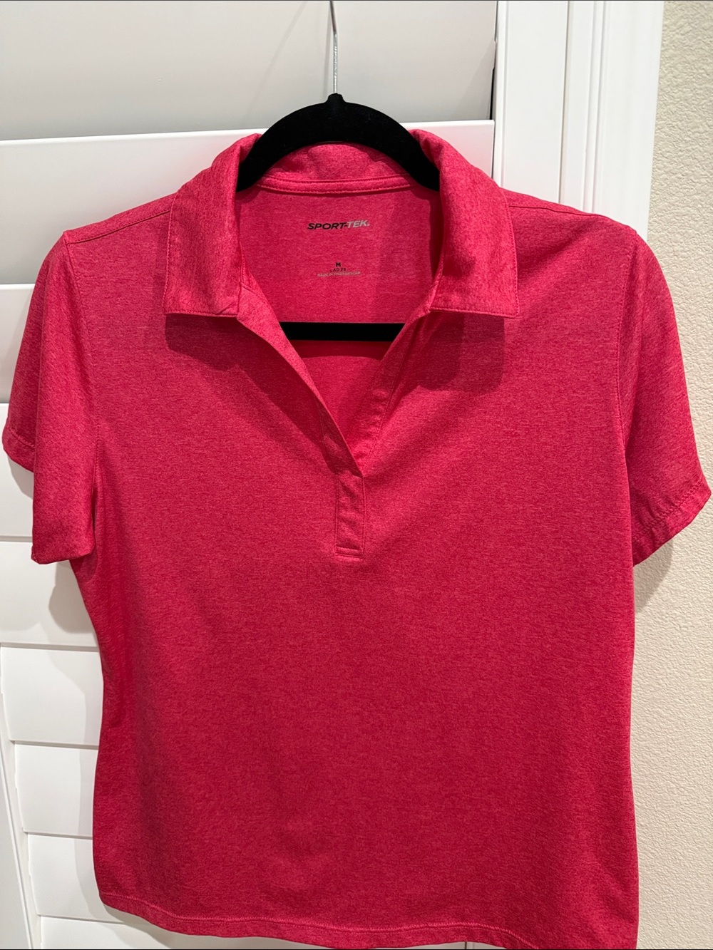 Sport-Tek Women's Hot Pink Short-Sleeve Polo Shirt